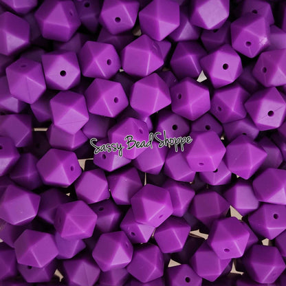 Sassy Bead Shoppe
Dark Purple Hexagon Silicone Beads