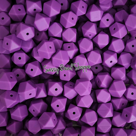 Sassy Bead Shoppe
Purple Hexagon Silicone Beads