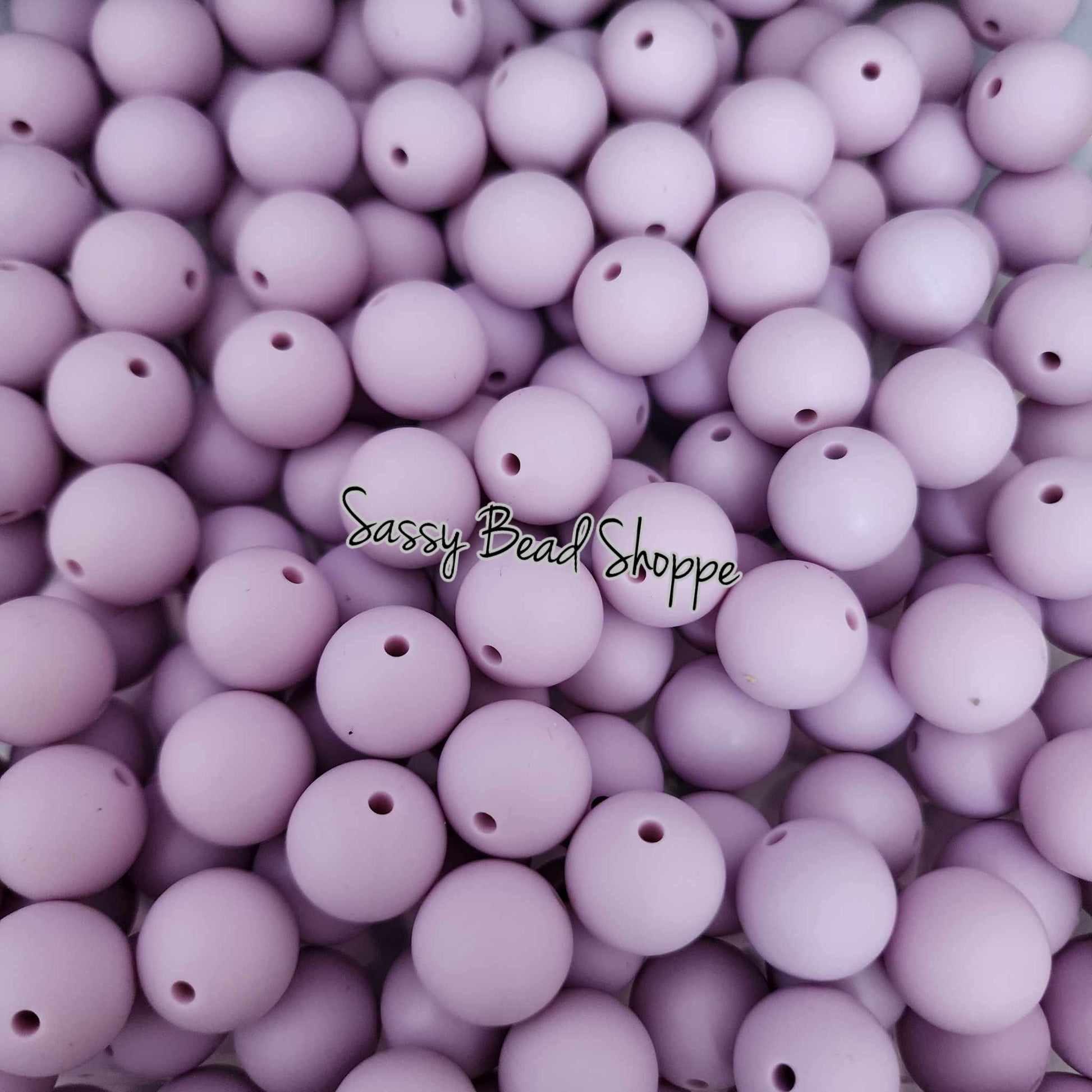 15mm Lilac Silicone Beads - Sassy Bead Shoppe