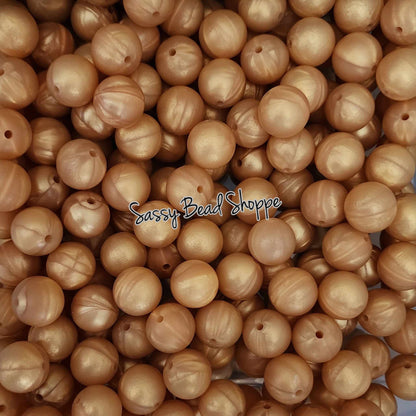 Sassy Bead Shoppe Golden Pearl Silicone Beads