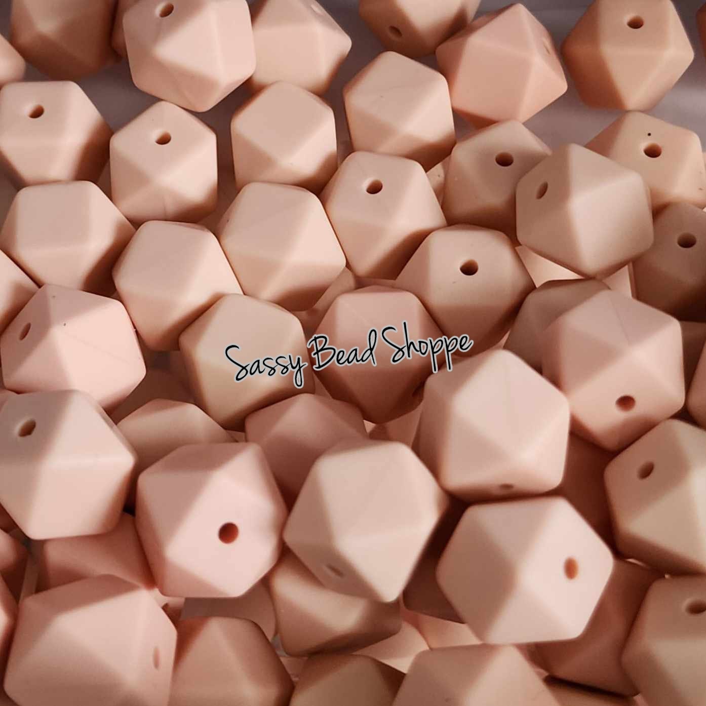 Sassy Bead Shoppe
Peach Hexagon Silicone Beads