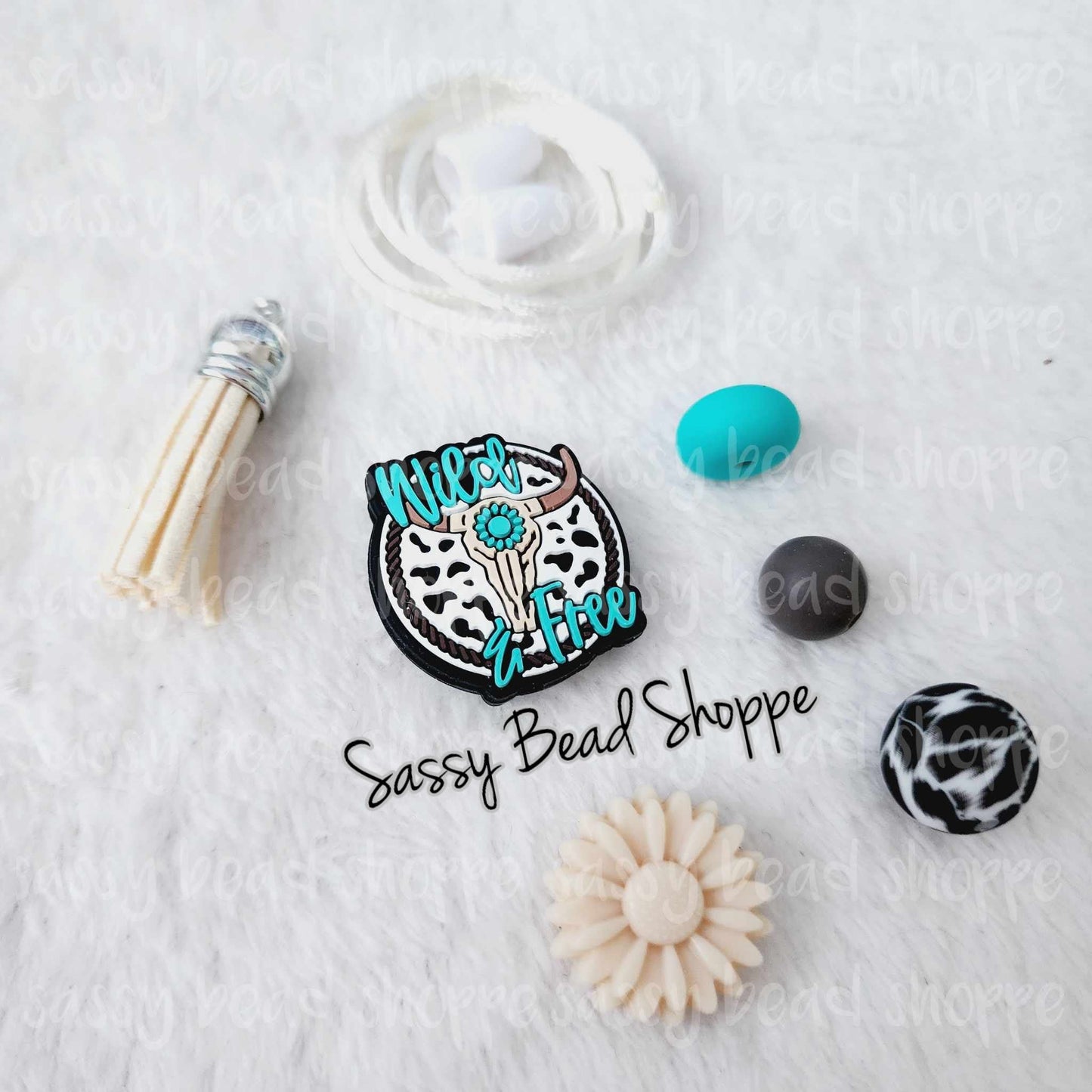Sassy Bead Shoppe Wild Child Car Charm What you will receive in your kit