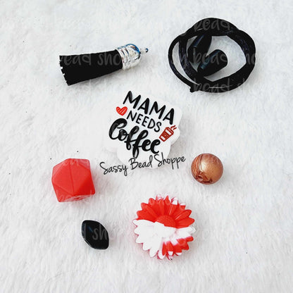 Sassy Bead Shoppe Mama Needs This Car Charm What you will receive in your kit