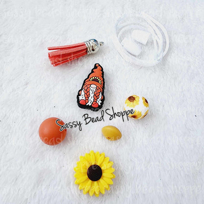 Sassy Bead Shoppe Sunshine Sunflower Car Charm What you will receive in your kit