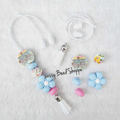 Sassy Bead Shoppe Flower Love Car Charm