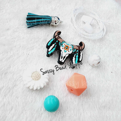 Sassy Bead Shoppe Steer Daisy Car Charm What you will receive in your kit