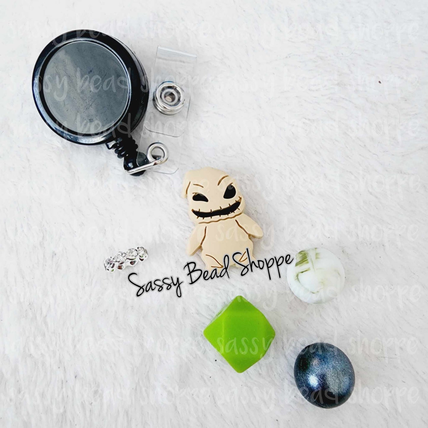 Sassy Bead Shoppe Frightful Dreams Badge Reel What you will receive in your kit