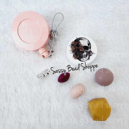 Sassy Bead Shoppe Beautiful Life Badge Reel What you will receive in your kit