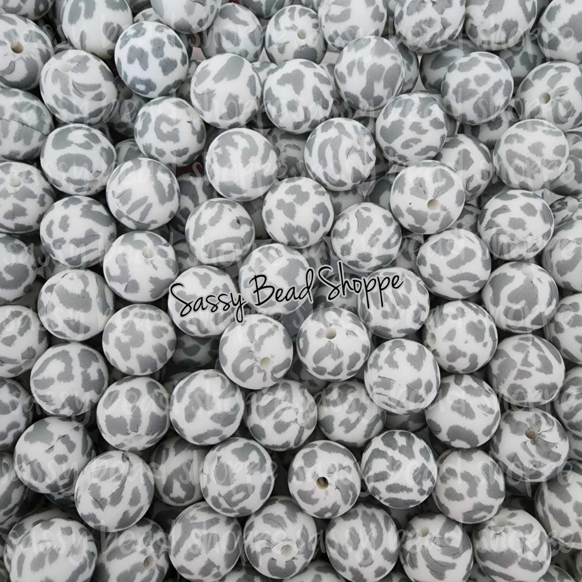 Sassy Bead Shoppe
Grey Leopard Silicone Beads