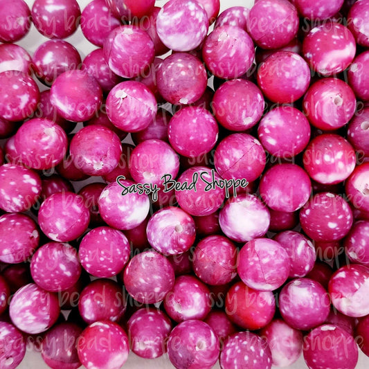 Sassy Bead Shoppe Pink Galaxy Silicone Beads