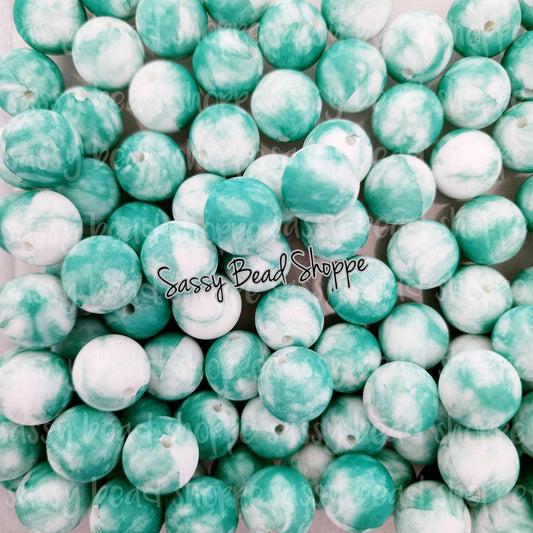 Sassy Bead Shoppe Teal Green Silicone Beads