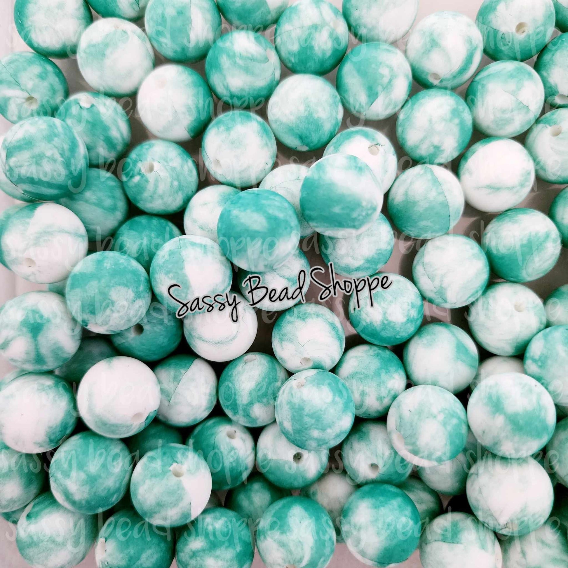 Sassy Bead Shoppe
Teal Green Silicone Beads