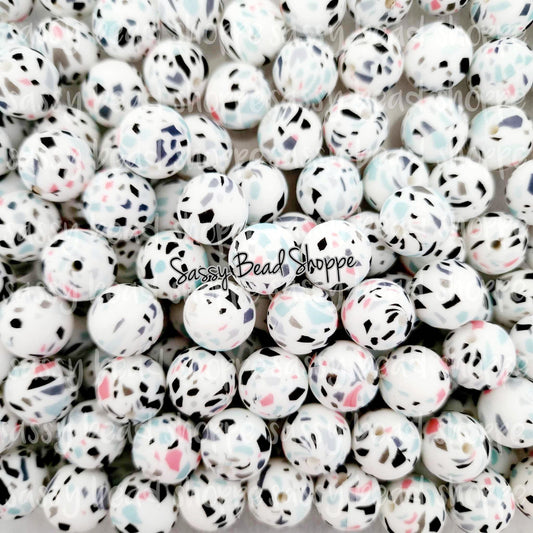 Sassy Bead Shoppe Terrazzo Silicone Beads