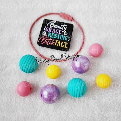 Sassy Bead Shoppe RBF Girlie Tumbler Charm What you will receive in your kit