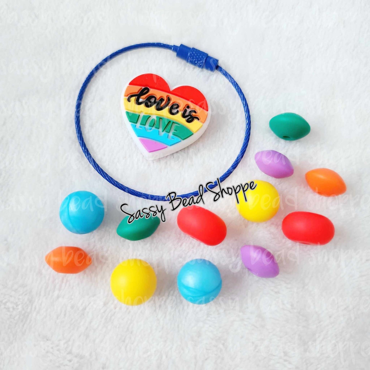 Sassy Bead Shoppe Proud Pride Tumbler Charm What you will receive in your kit