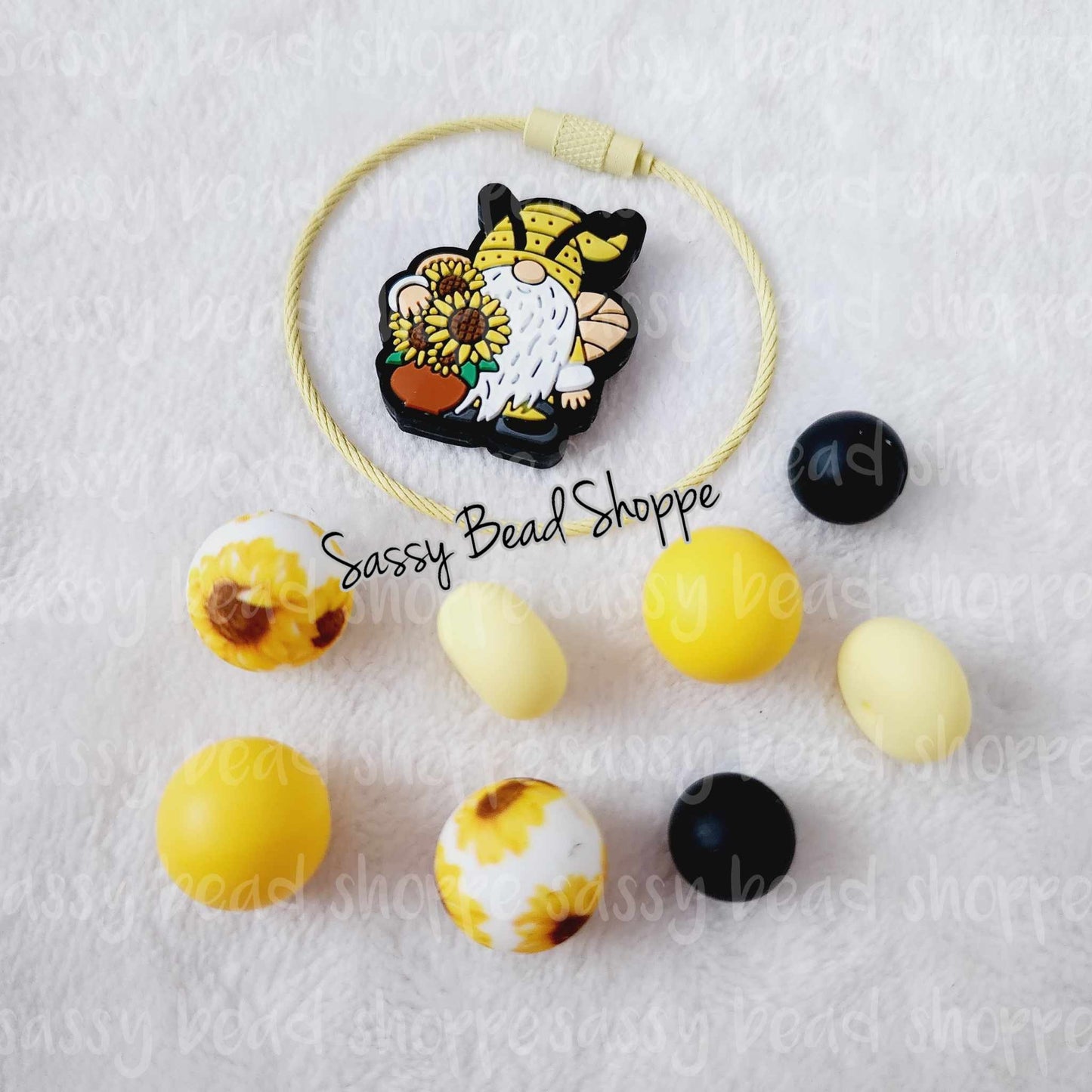 Sassy Bead Shoppe Buzzlin Bee Tumbler Charm What you will receive in your kit