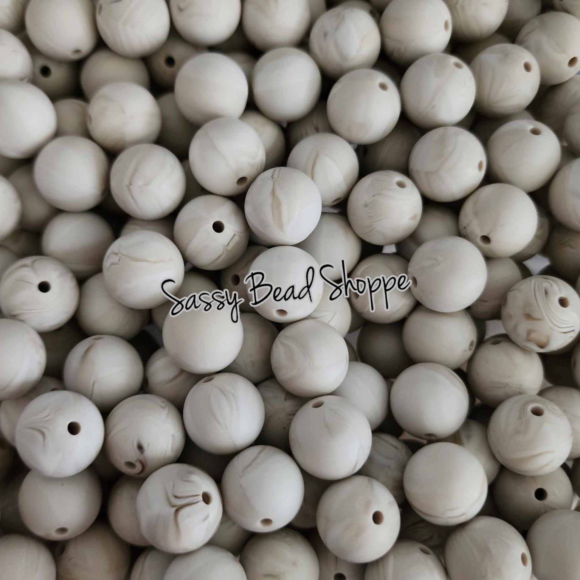 Sassy Bead Shoppe Caramel Marble Silicone Beads