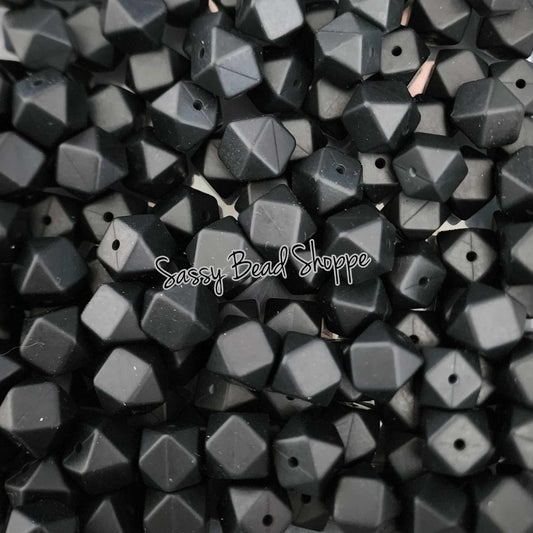 Sassy Bead Shoppe
Black Hexagon Silicone Beads
