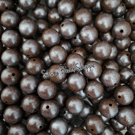 Sassy Bead Shoppe Brown Shimmer Silicone Beads