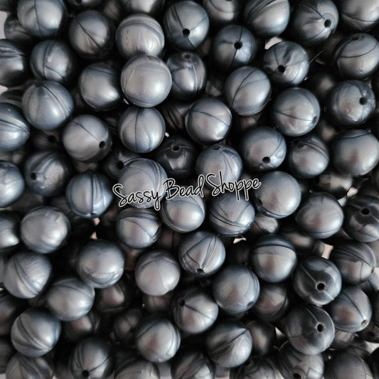 15mm Silver Silicone Beads - Sassy Bead Shoppe