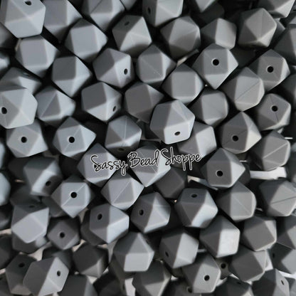 Sassy Bead Shoppe
Gray Hexagon Silicone Beads