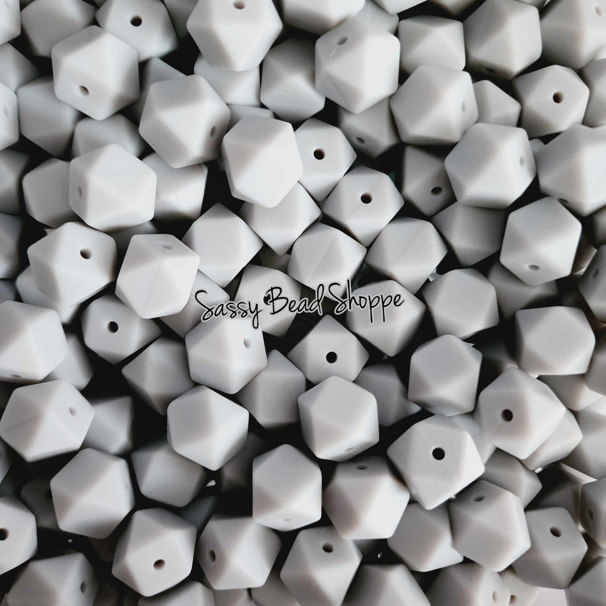 Sassy Bead Shoppe
Light Gray Hexagon Silicone Beads