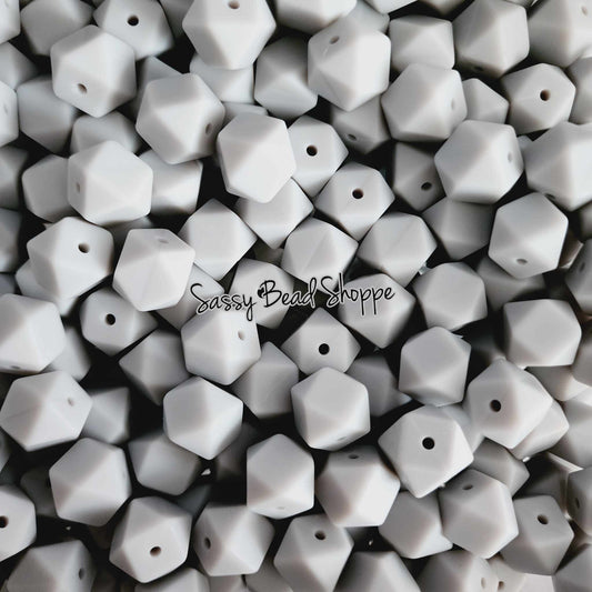 Sassy Bead Shoppe
Light Gray Hexagon Silicone Beads