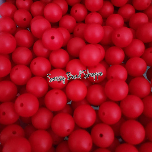 Sassy Bead Shoppe Red Silicone Beads