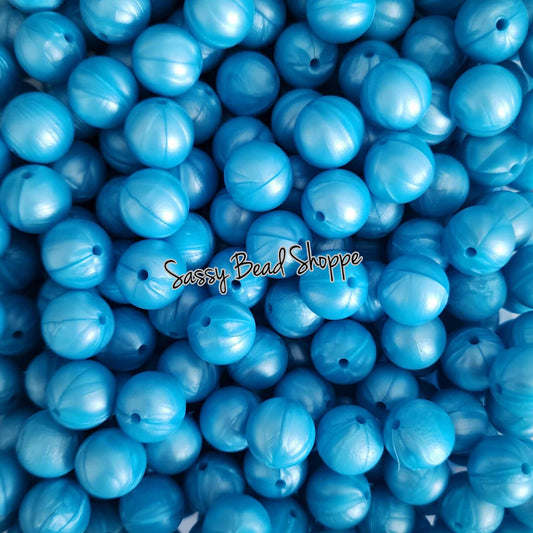 Sassy Bead Shoppe Blue Pearl Silicone Beads