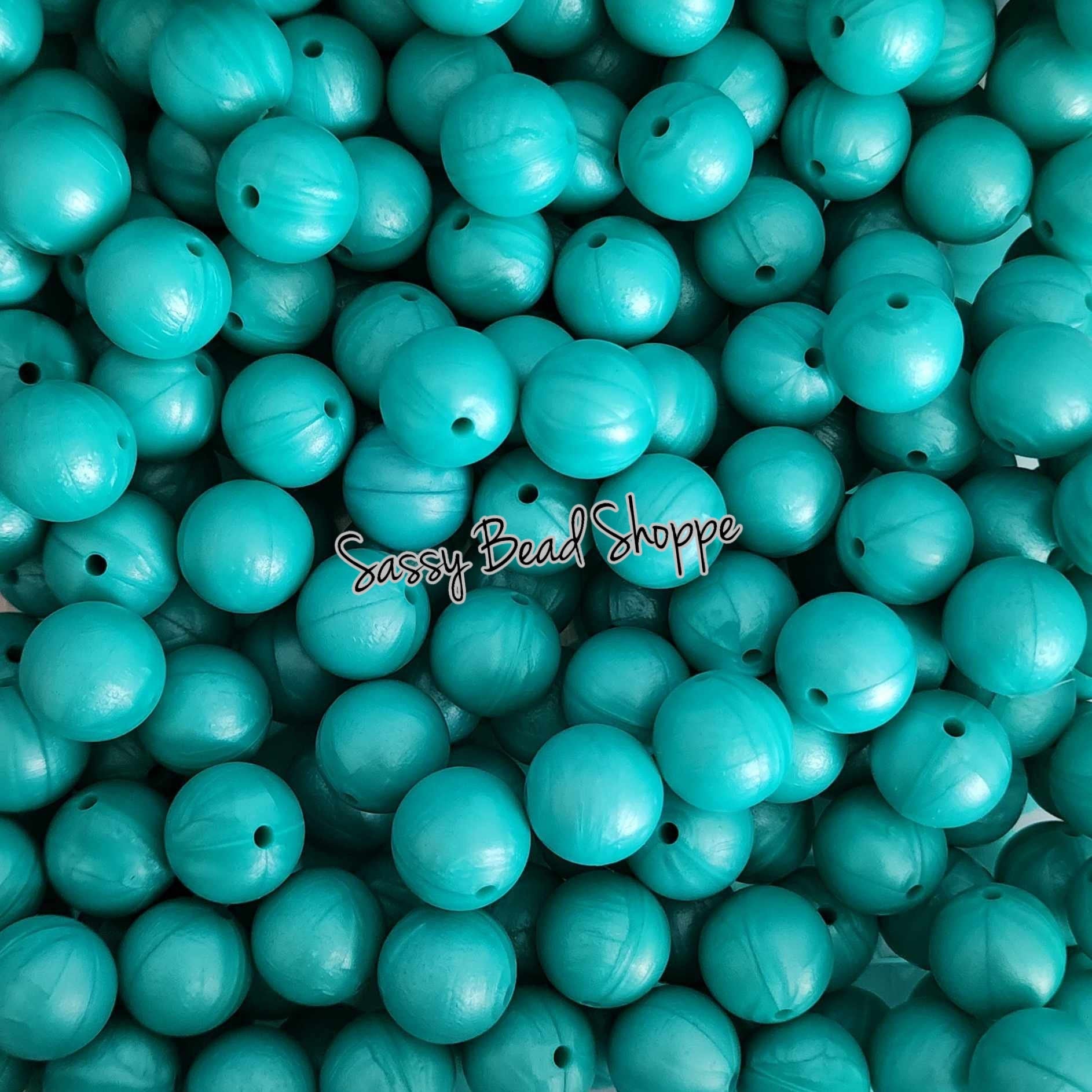 Sassy Bead Shoppe
Turquoise Pearl Silicone Beads
