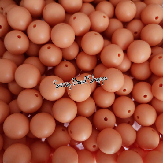 Sassy Bead Shoppe Light Orange Silicone Beads