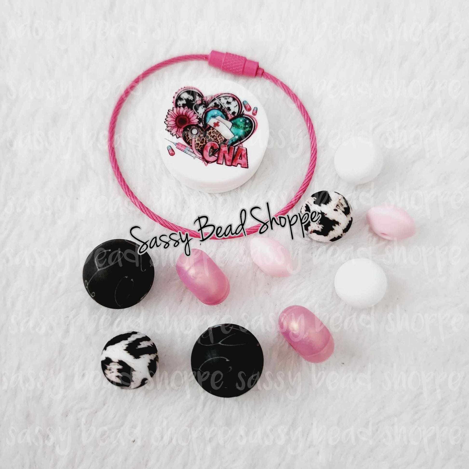 Sassy Bead Shoppe CNA Sipper Tumbler Charm What you will receive in your kit