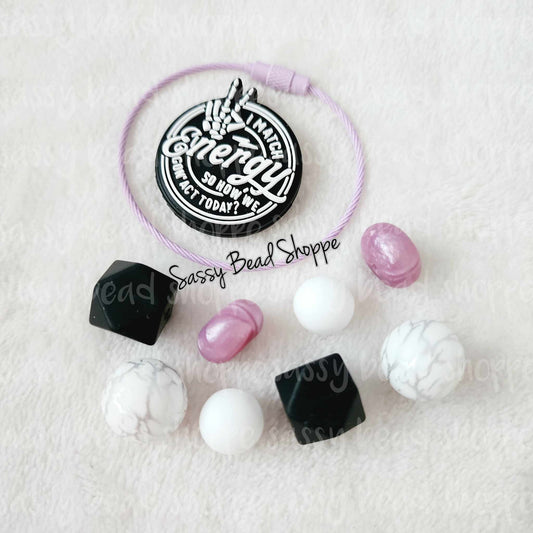 Sassy Bead Shoppe
Peppy Energy Tumbler Charm
What you will receive in your kit
