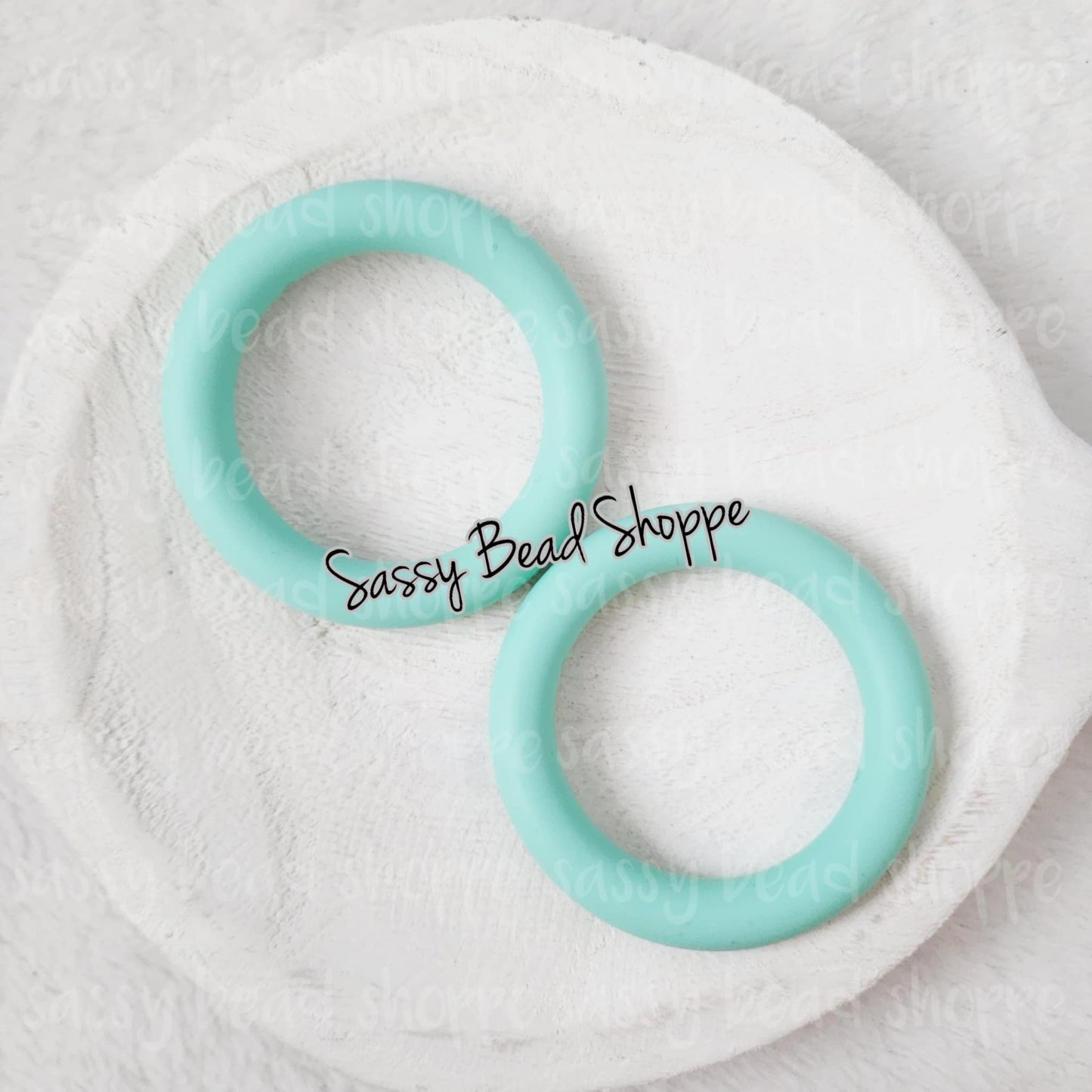 Sassy Bead Shoppe Mint Silicone Ring