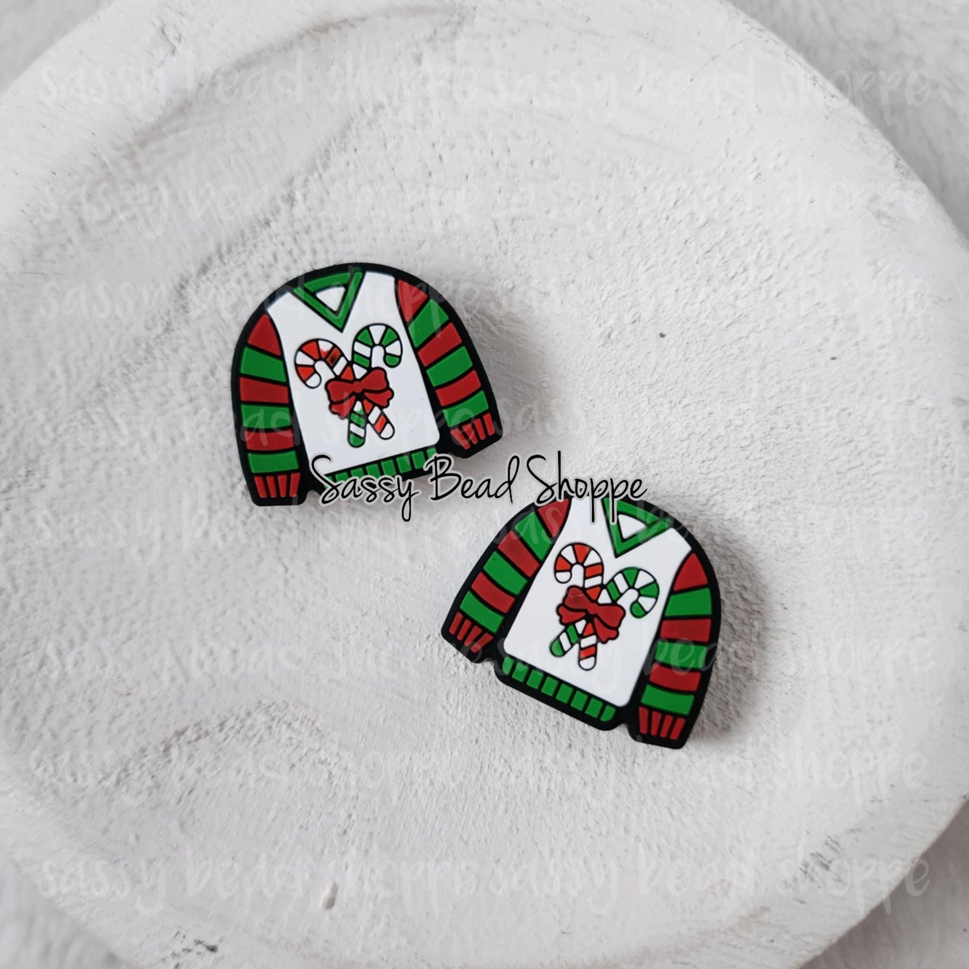 Sassy Bead Shoppe Christmas Sweater Focal Bead