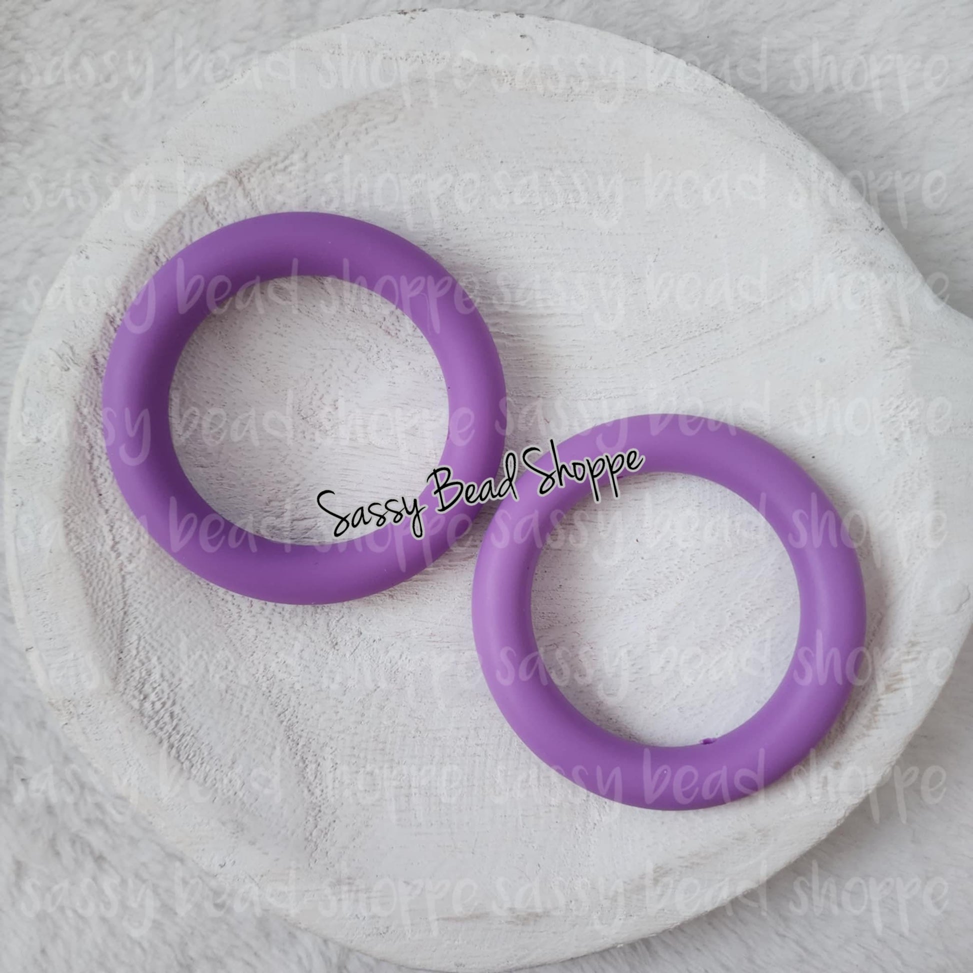 Sassy Bead Shoppe Purple Silicone Ring