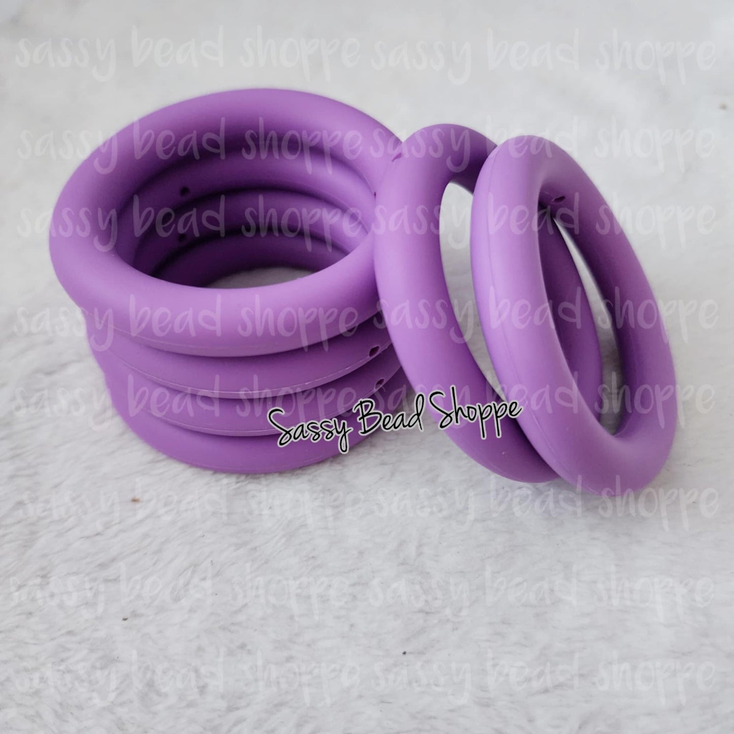 Sassy Bead Shoppe Purple Silicone Ring