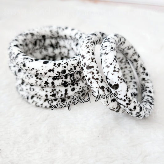 Sassy Bead Shoppe Cow Hide Print Silicone Ring