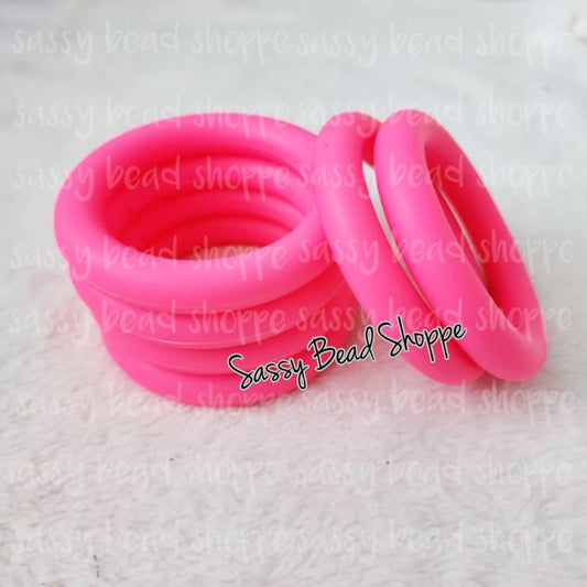Sassy Bead Shoppe Hot Pink Silicone Ring