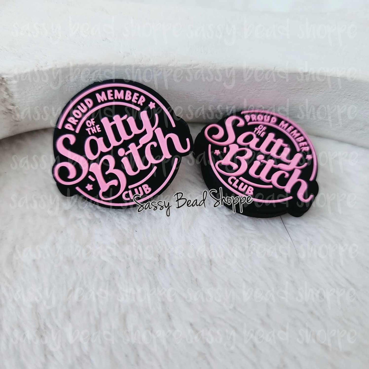 Sassy Bead Shoppe Pink Salty Club Focal Bead