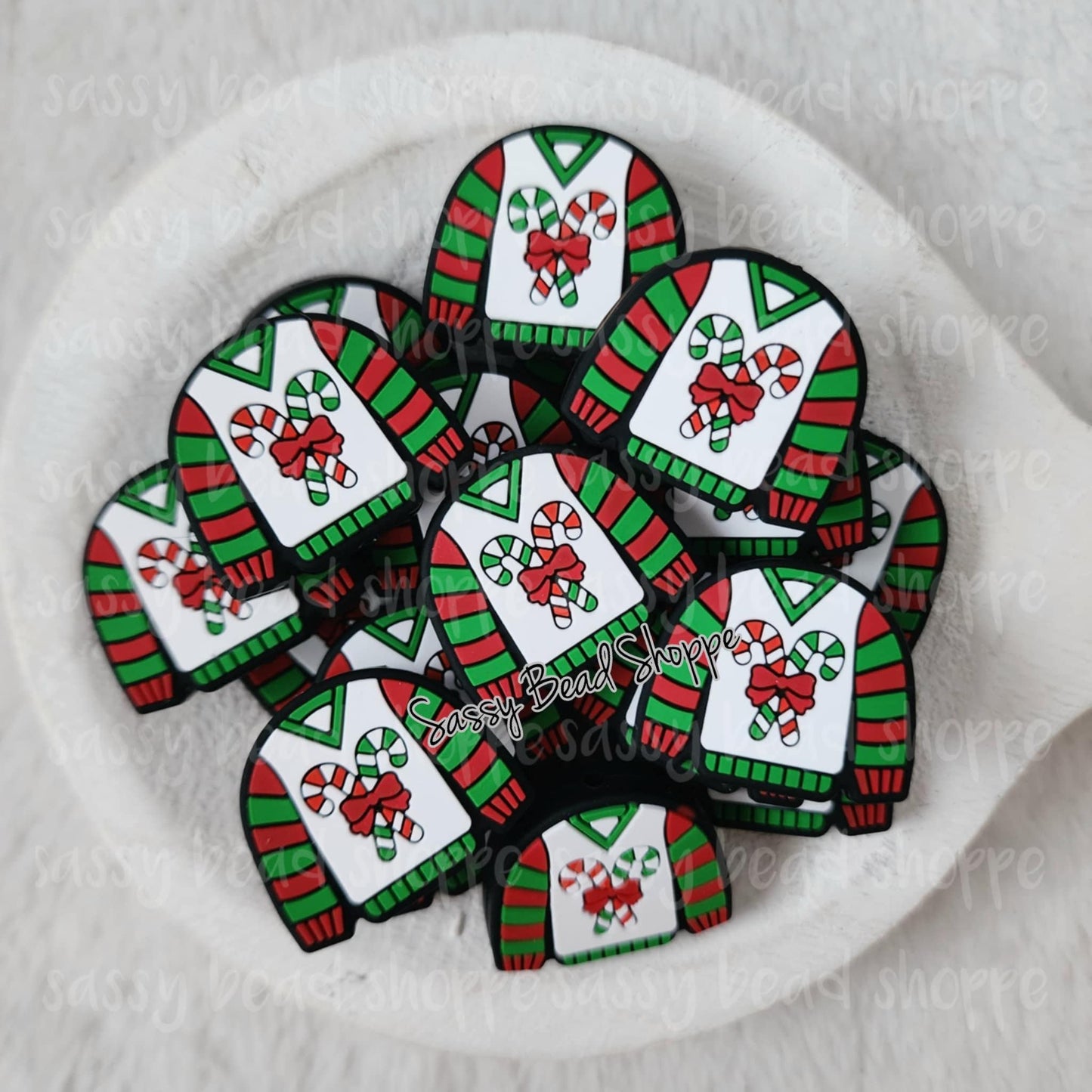 Sassy Bead Shoppe Christmas Sweater Focal Bead