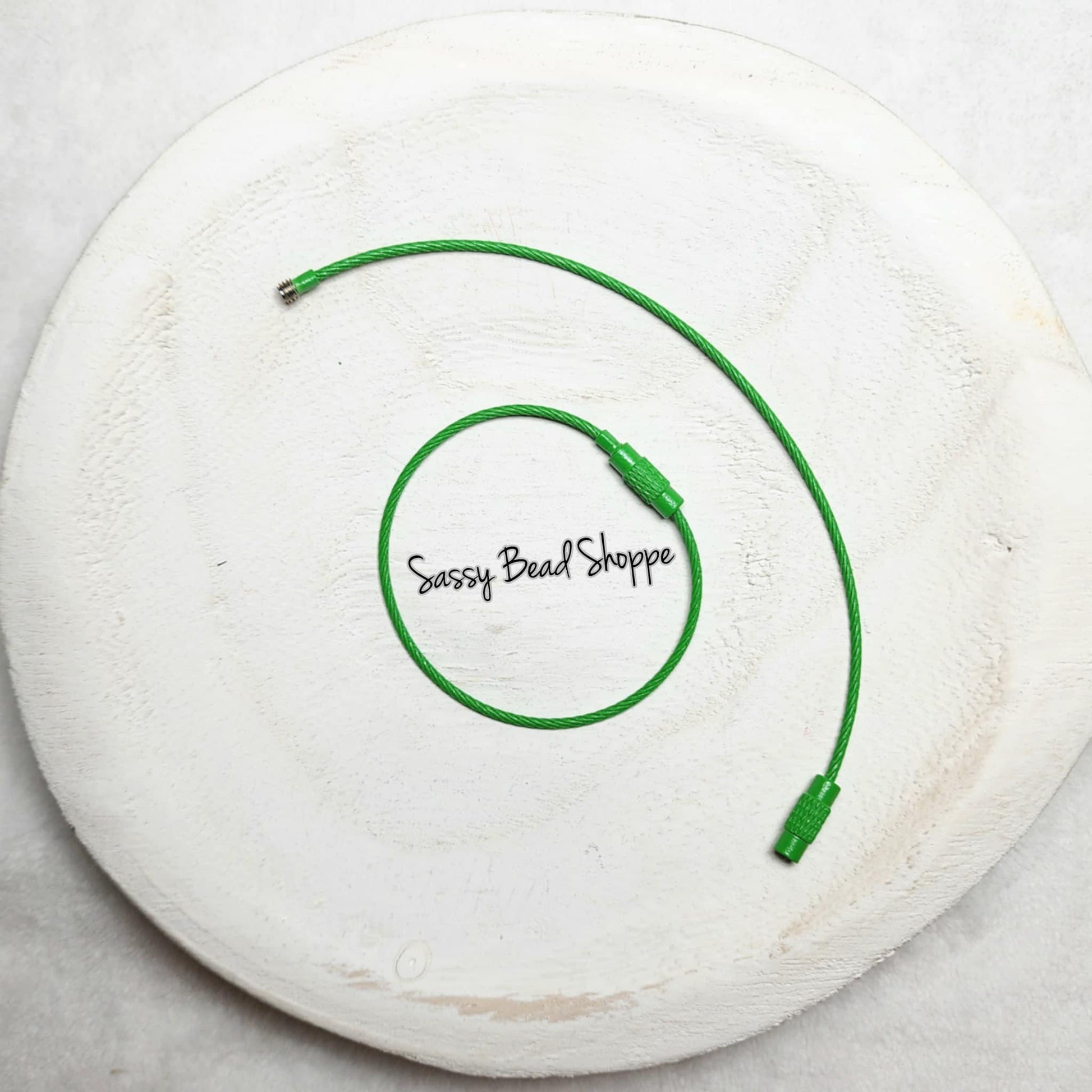 Sassy Bead Shoppe Dark Green Beverage Cup Charm