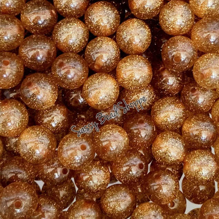 20MM Gold Shimmer Beads - Sassy Bead Shoppe