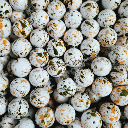 20MM Fall Splatter Beads