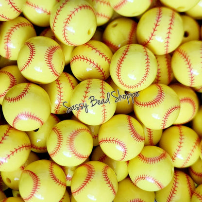 20MM Softball Chunky Bubblegum Beads, Acrylic Beads in Bulk, 20mm Bubble Gum Beads, 20mm Chunky Beads