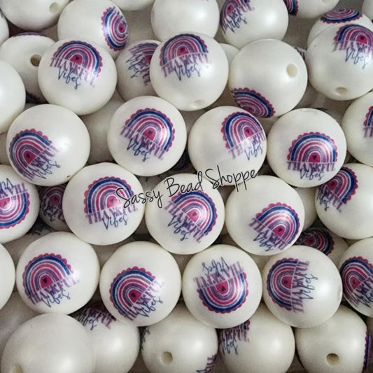 20MM Thankful Rainbow Beads