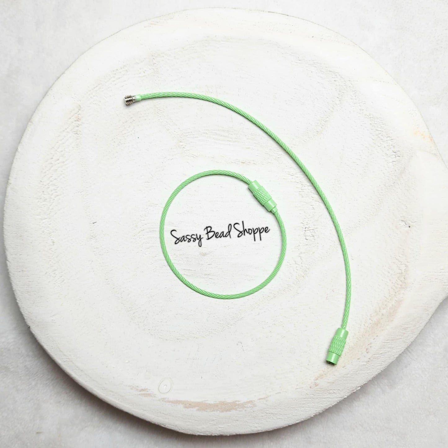 Sassy Bead Shoppe Light Green Beverage Cup Charm