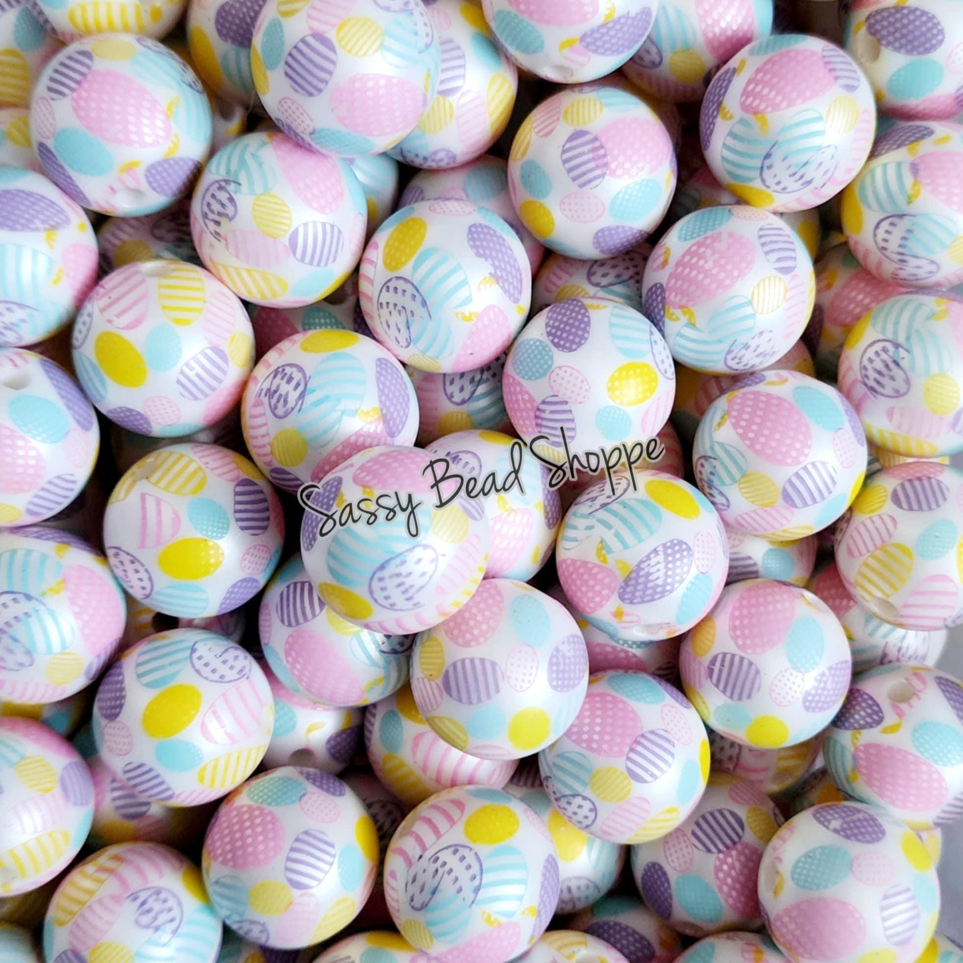 20MM Easter Eggs Beads