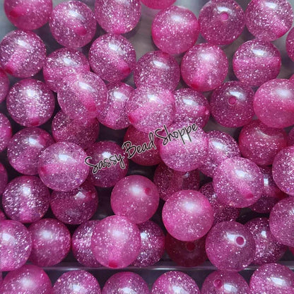 20MM Mauve Shimmer Chunky Bubblegum Beads, Acrylic Beads in Bulk, 20mm Bubble Gum Beads, 20mm Chunky Beads