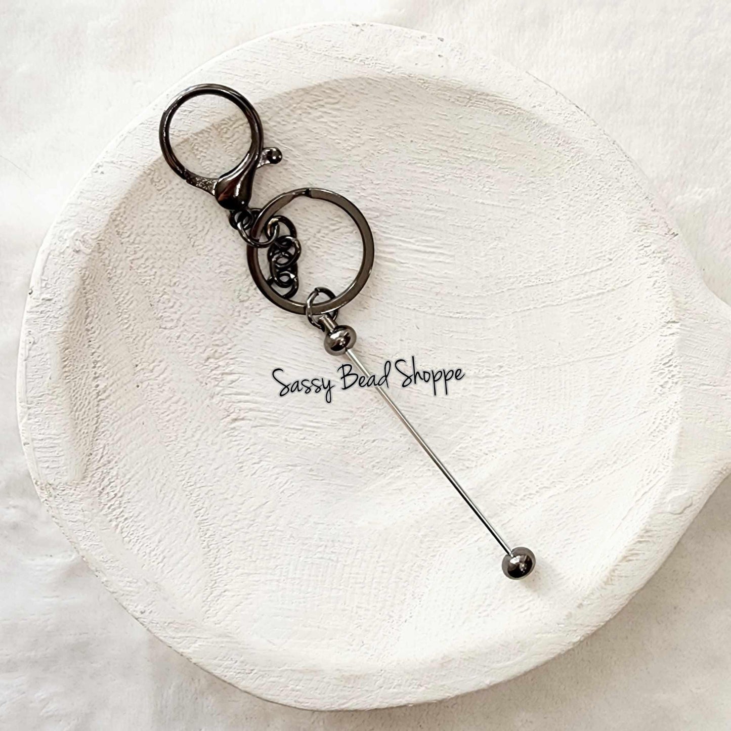 Sassy Bead Shoppe
Gunmetal Beadable Keychain